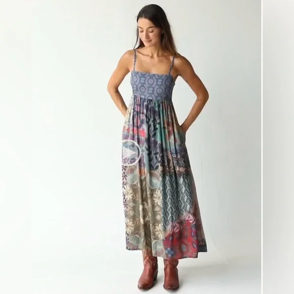 Natural Life Bailey Patchwork Maxi Dress 🪻 - Picture 13 of 14
